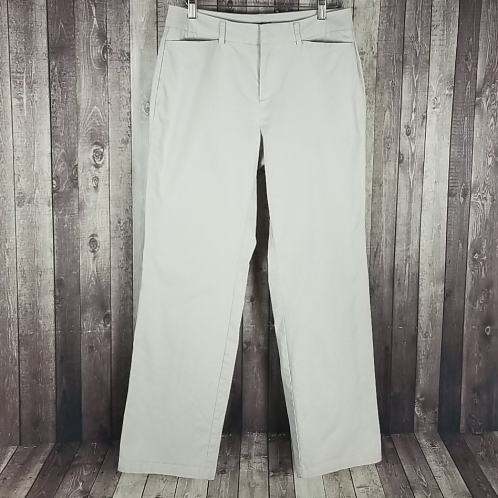 Dockers woman's khaki straight leg trouser pants